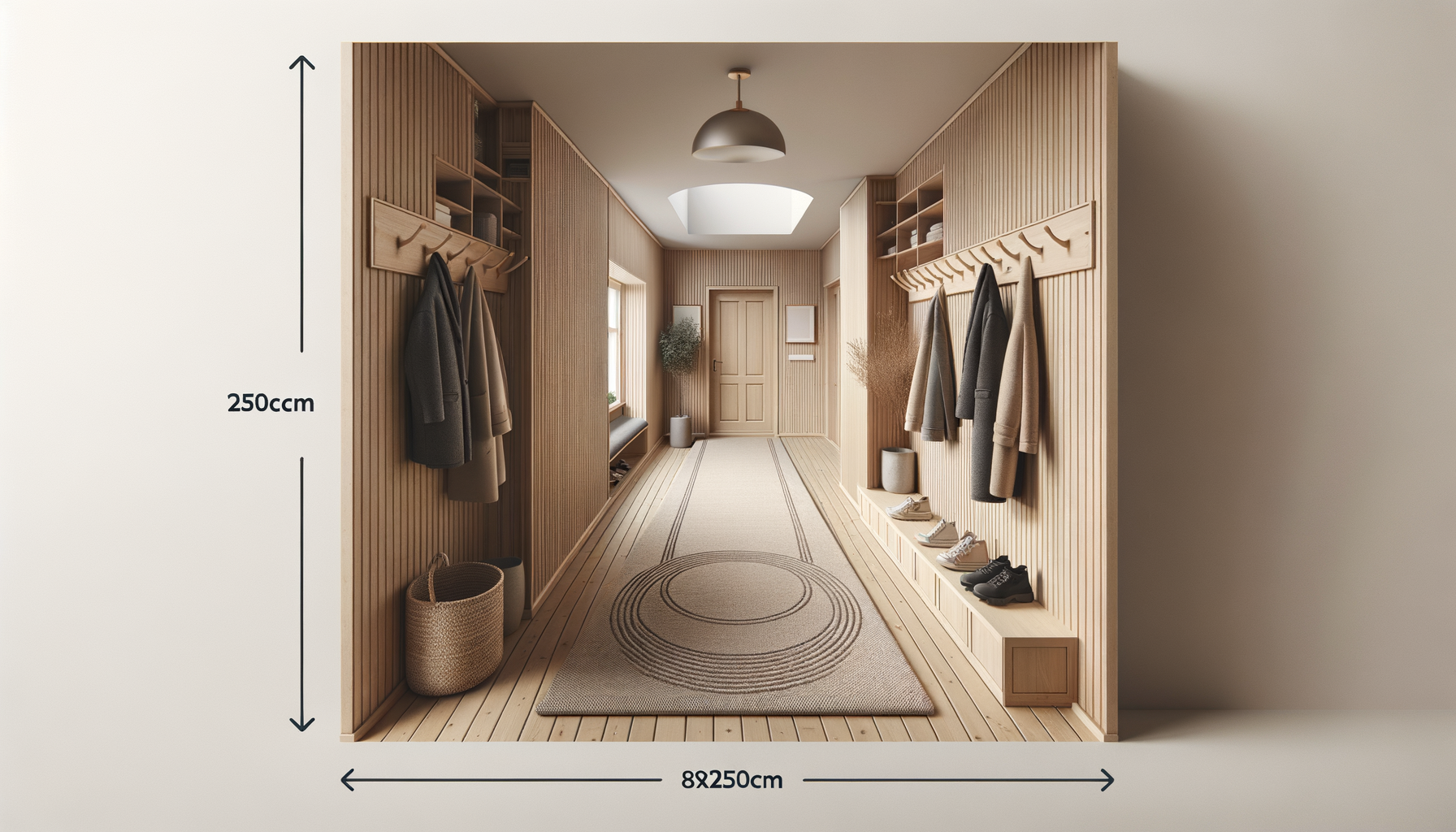 Gångmatta 80x250 cm placering – hallmatta för entré och korridor